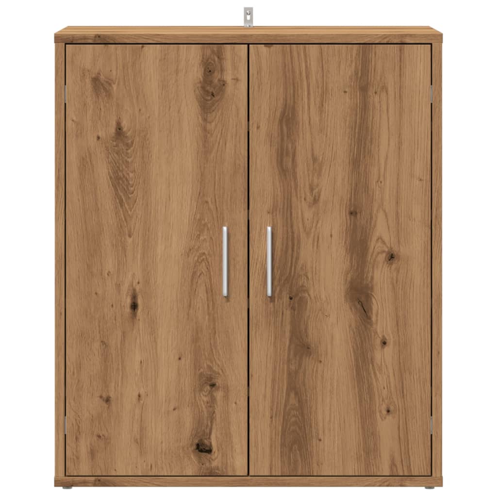 skoskab 60x35x70 cm konstrueret træ kunsteg