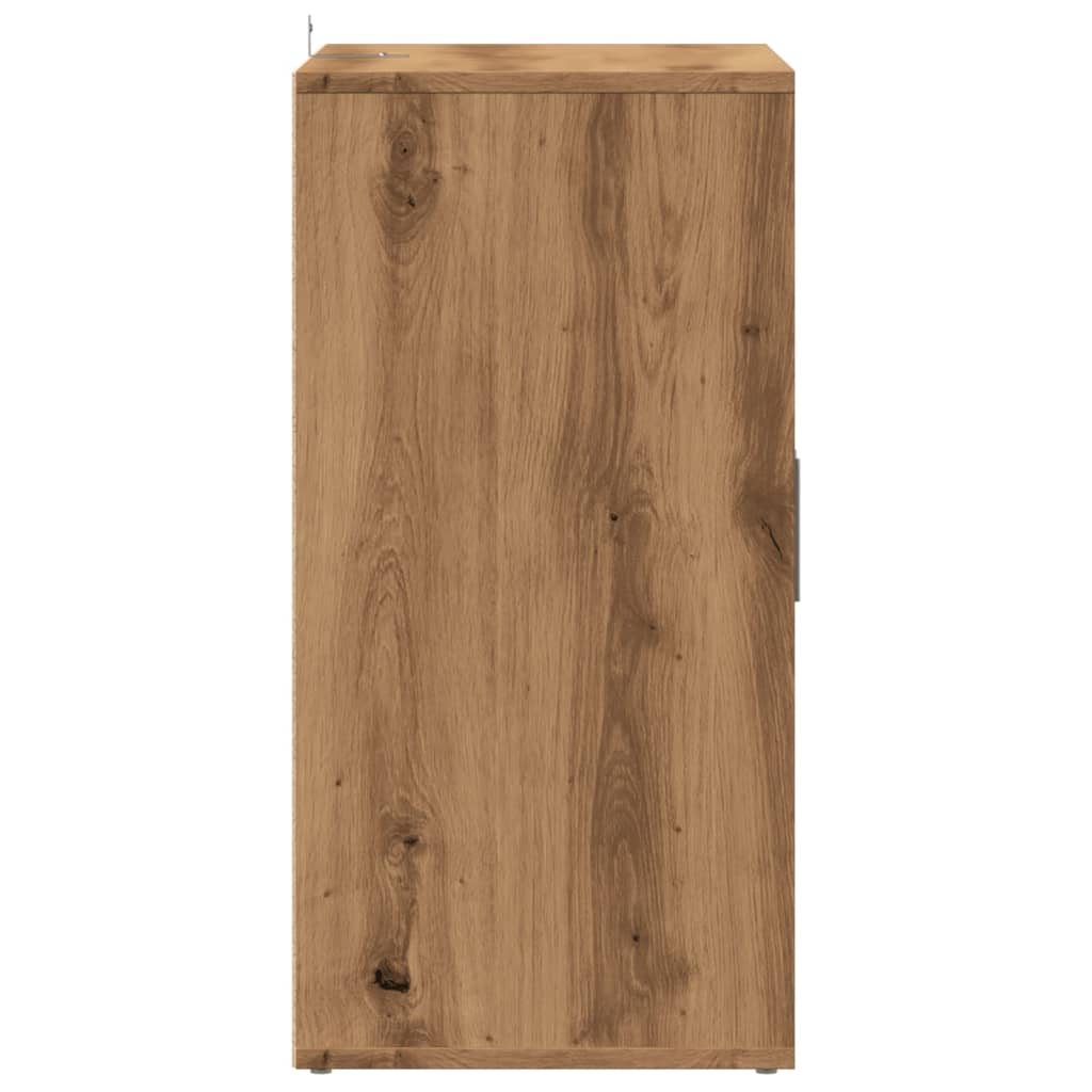 skoskab 60x35x70 cm konstrueret træ kunsteg