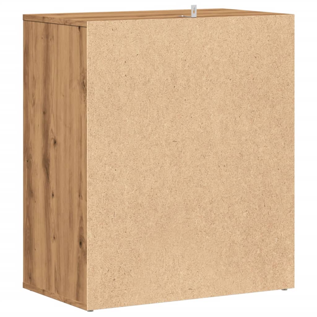 skoskab 60x35x70 cm konstrueret træ kunsteg