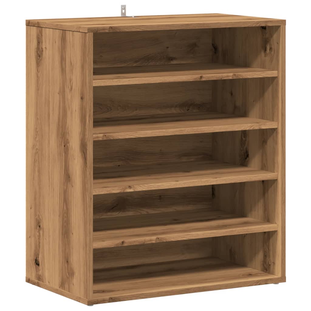 skoskab 60x35x70 cm konstrueret træ kunsteg