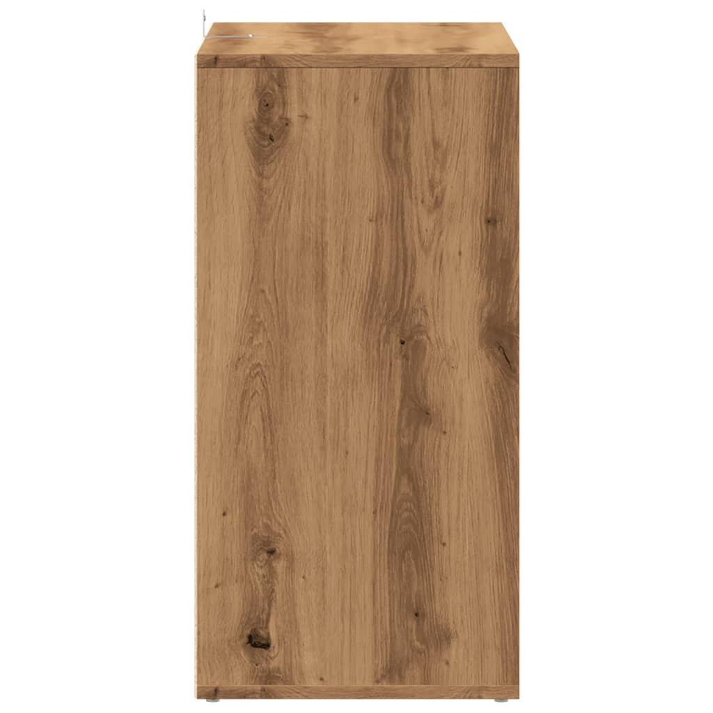 skoskab 60x35x70 cm konstrueret træ kunsteg