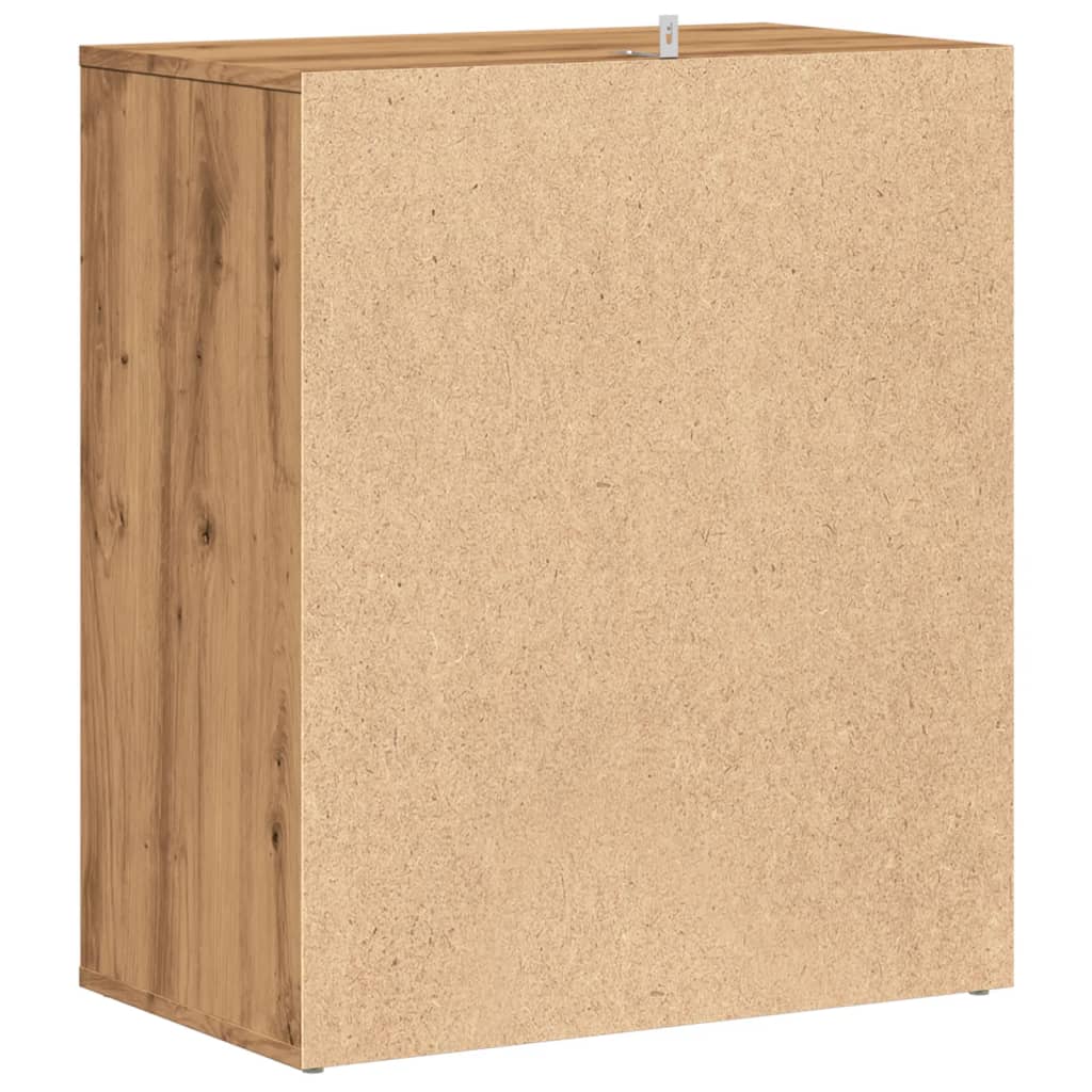 skoskab 60x35x70 cm konstrueret træ kunsteg