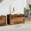 entrébænk 80x40x45 cm konstrueret træ gammelt trælook