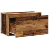 entrébænk 80x40x45 cm konstrueret træ gammelt trælook