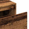 entrébænk 80x40x45 cm konstrueret træ gammelt trælook