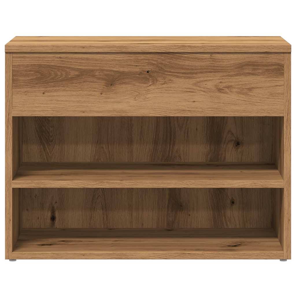 skobænk 60x30x45 cm konstrueret træ kunsteg