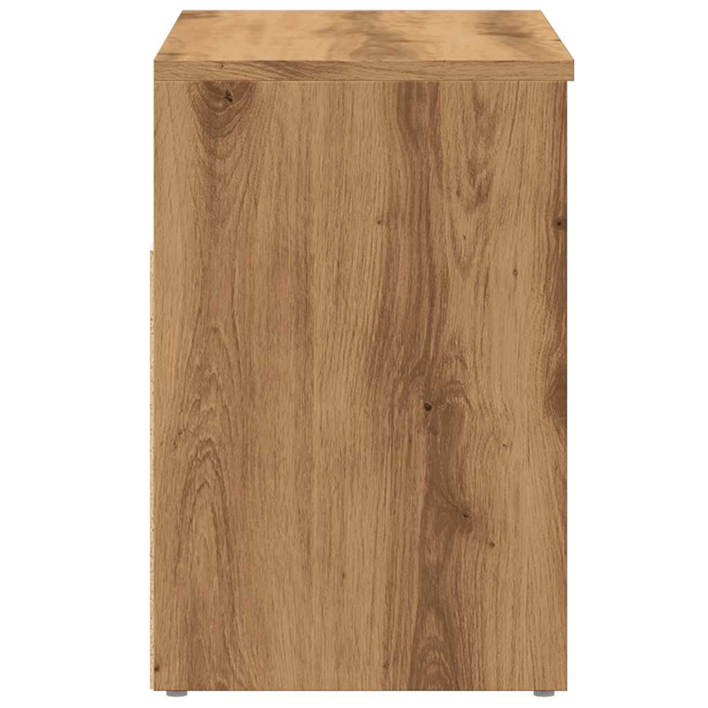 skobænk 60x30x45 cm konstrueret træ kunsteg