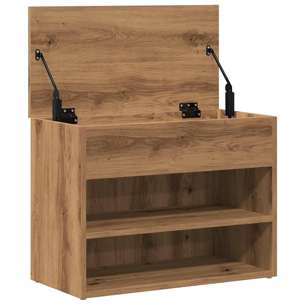 skobænk 60x30x45 cm konstrueret træ kunsteg