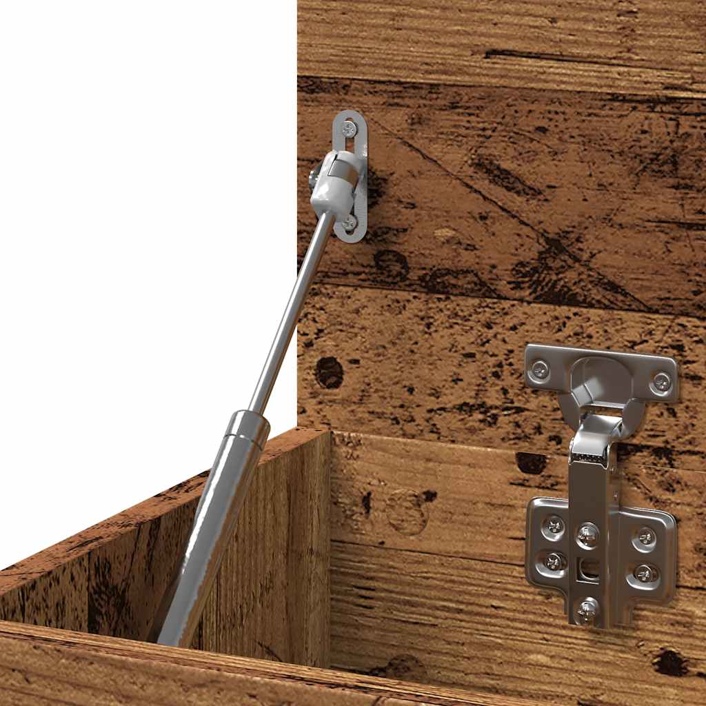 skobænk 80x30x45 cm konstrueret træ antikt træ