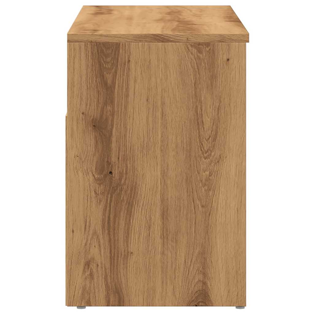 skobænk 80x30x45 cm konstrueret træ kunsteg