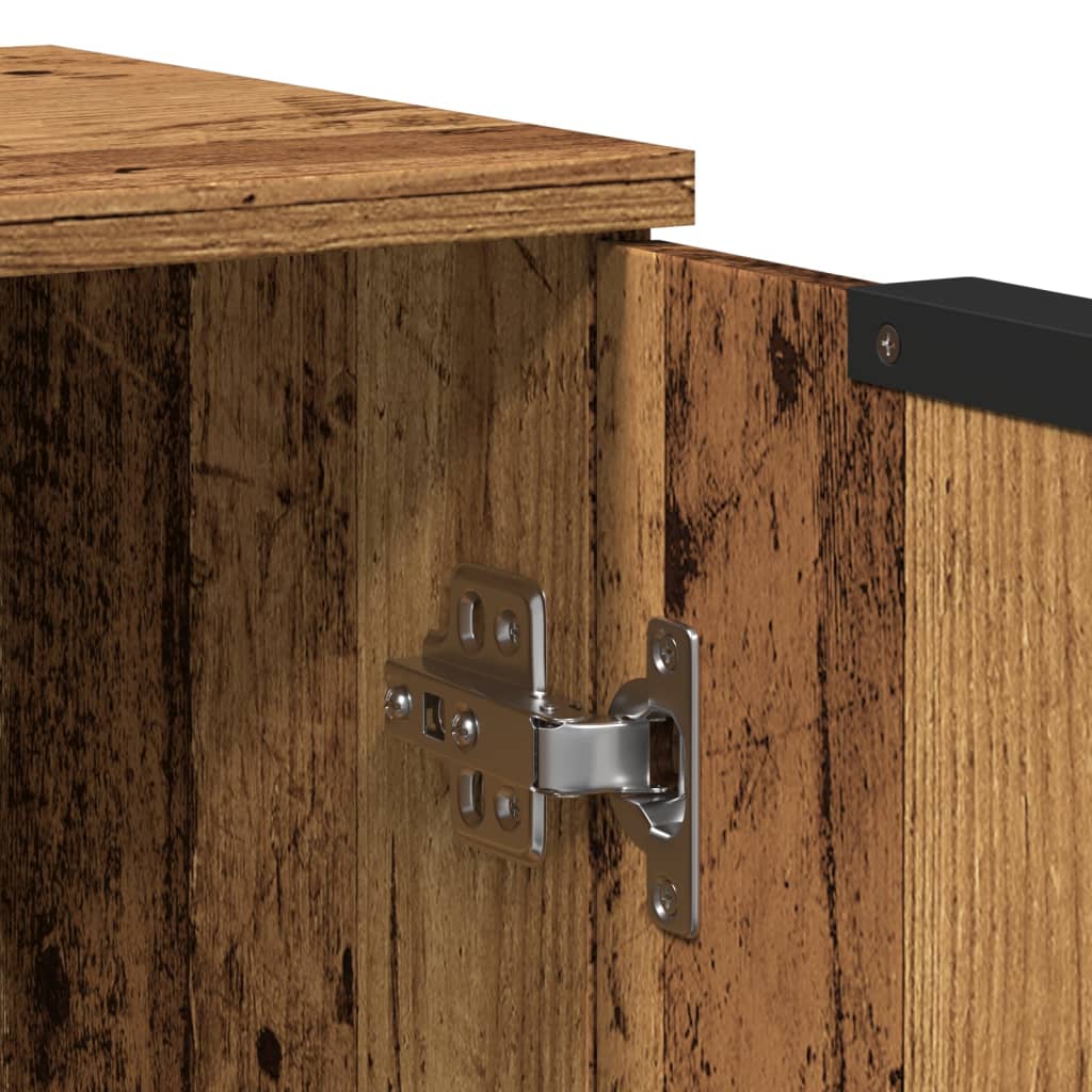 skænk 60x30x70 cm konstrueret træ antikt trælook