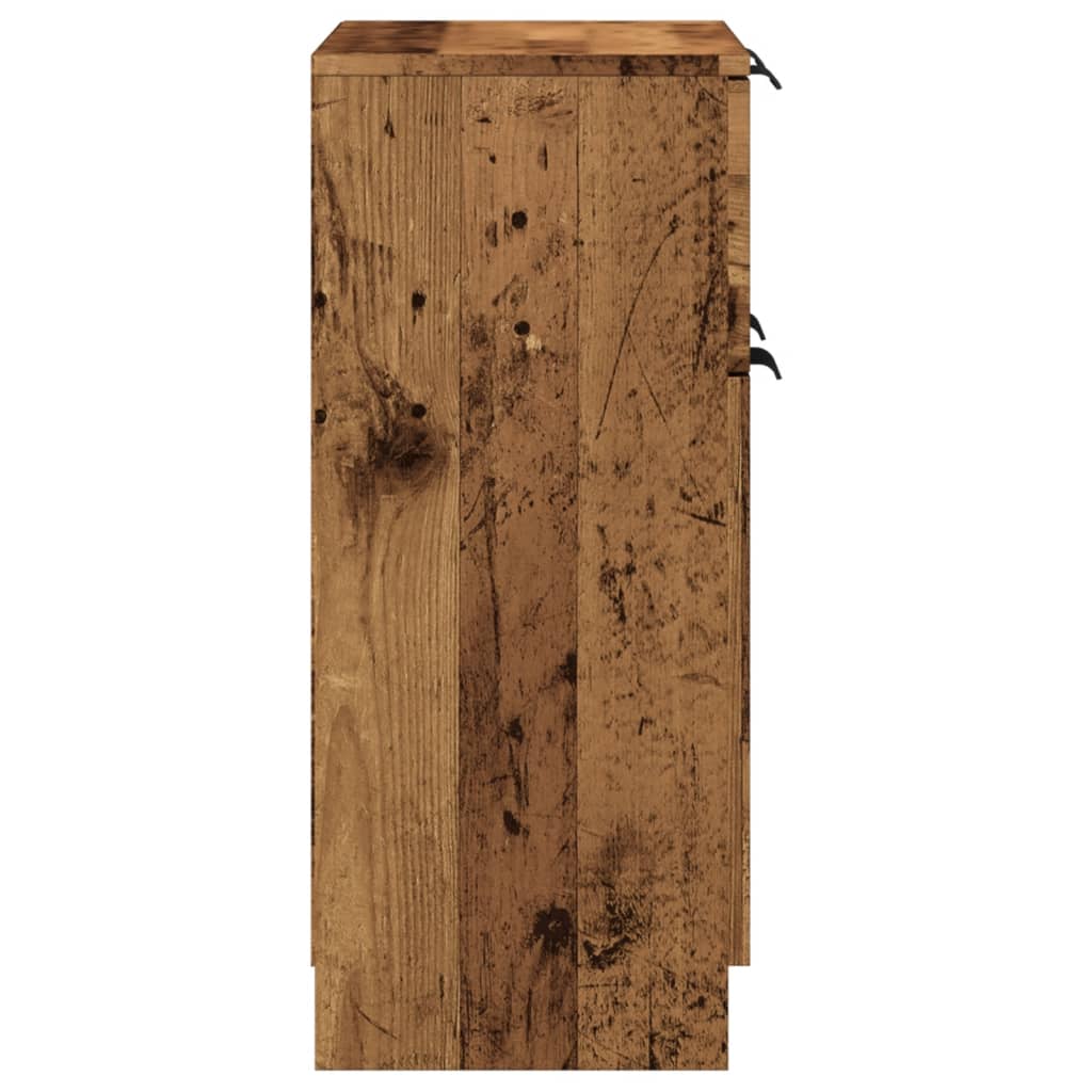 skænk 60x30x70 cm konstrueret træ antikt trælook