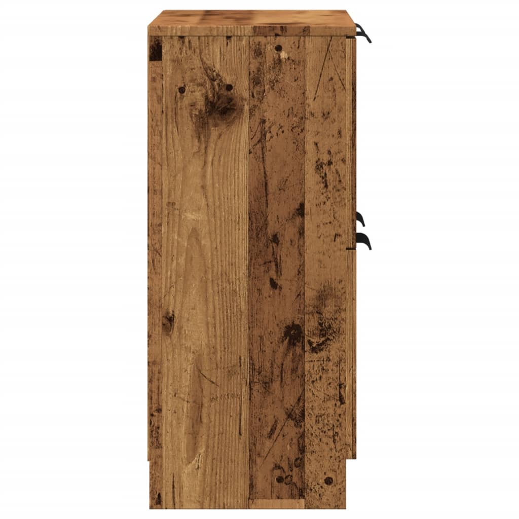 skænk 60x30x70 cm konstrueret træ antikt trælook