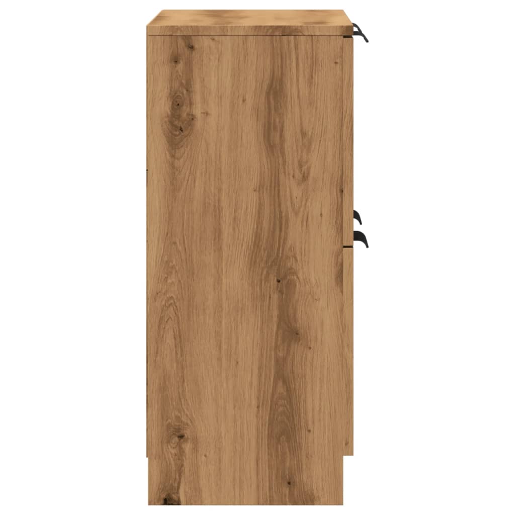 skænk 60x30x70 cm konstrueret træ kunsteg