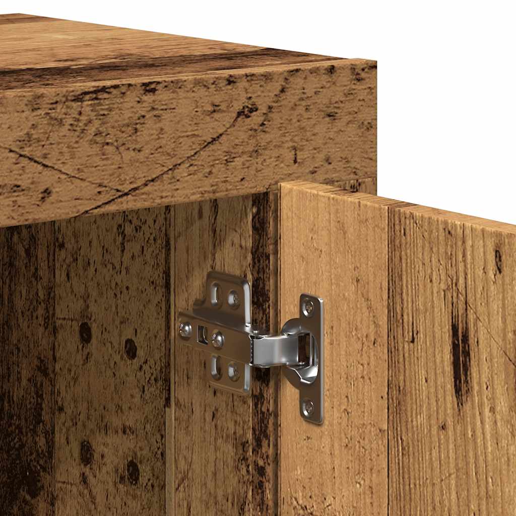 skænk 92x35x75 cm konstrueret træ gammelt trælook