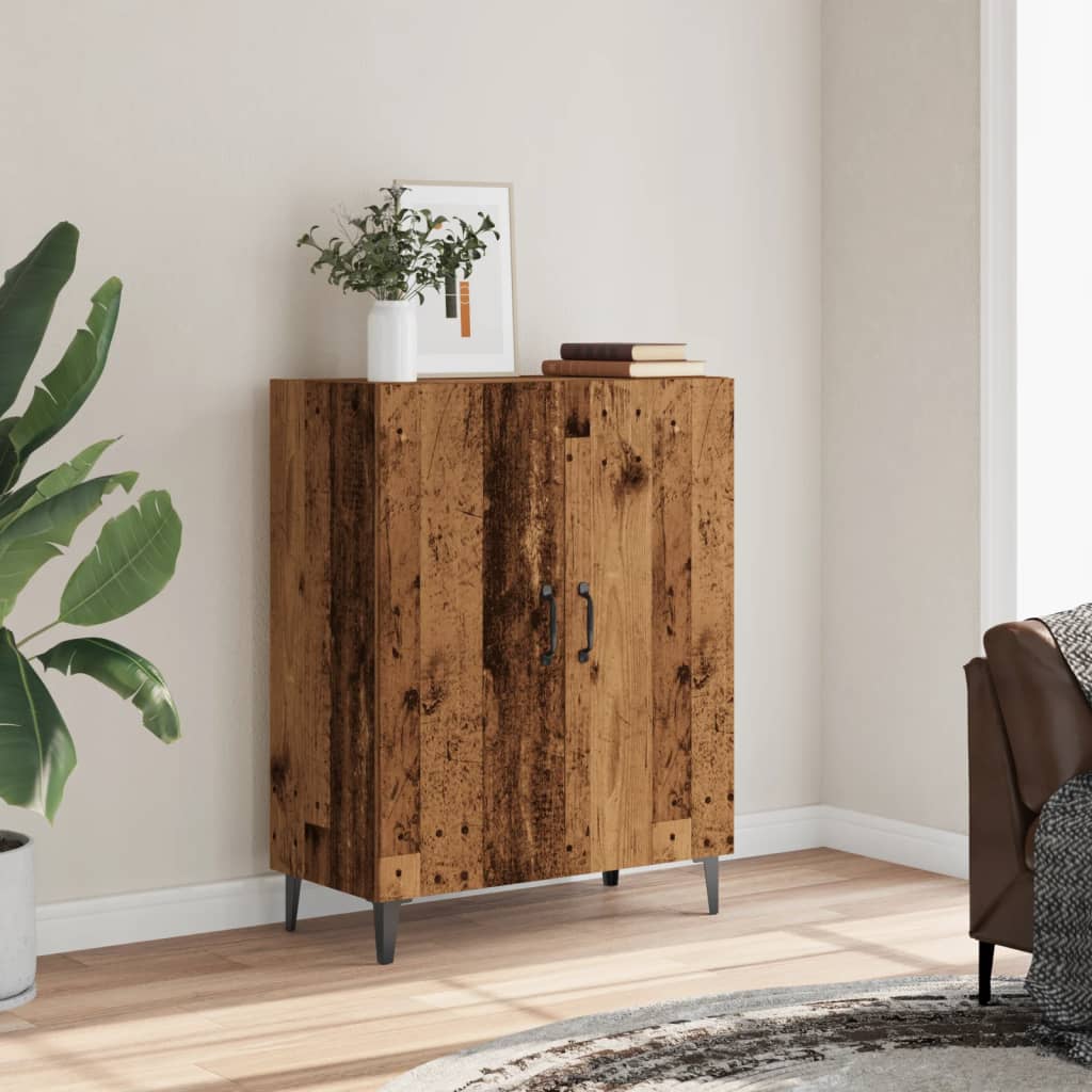 skab 70x34x90 cm konstrueret træ antikt træ