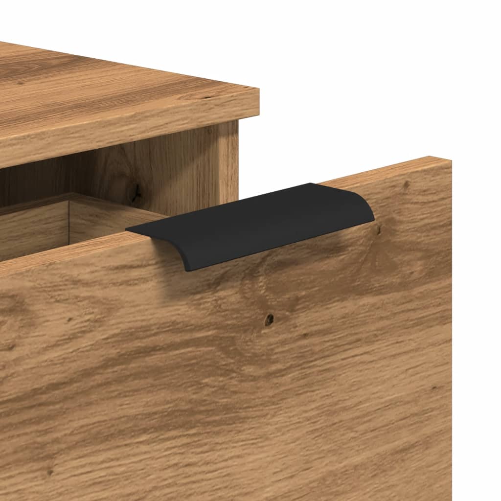 skænk 30x30x70 cm konstrueret træ kunsteg