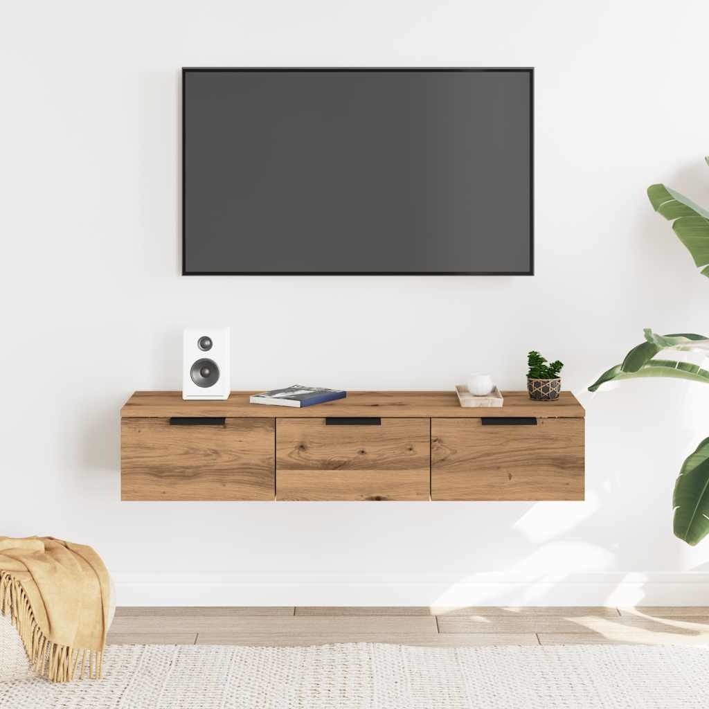 vægskab 102x30x20 cm konstrueret træ kunsteg