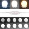makeupbord med LED-lys 86,5x35x136 cm kunsteg