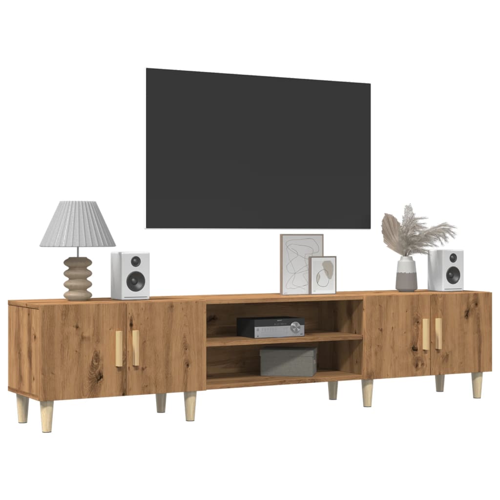 tv-bord 180x31,5x40 cm konstrueret træ kunsteg