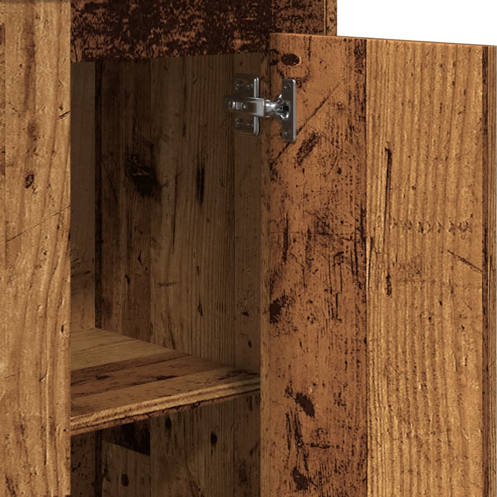 skab 36x35,5x103,5 cm konstrueret træ gammelt træ-look