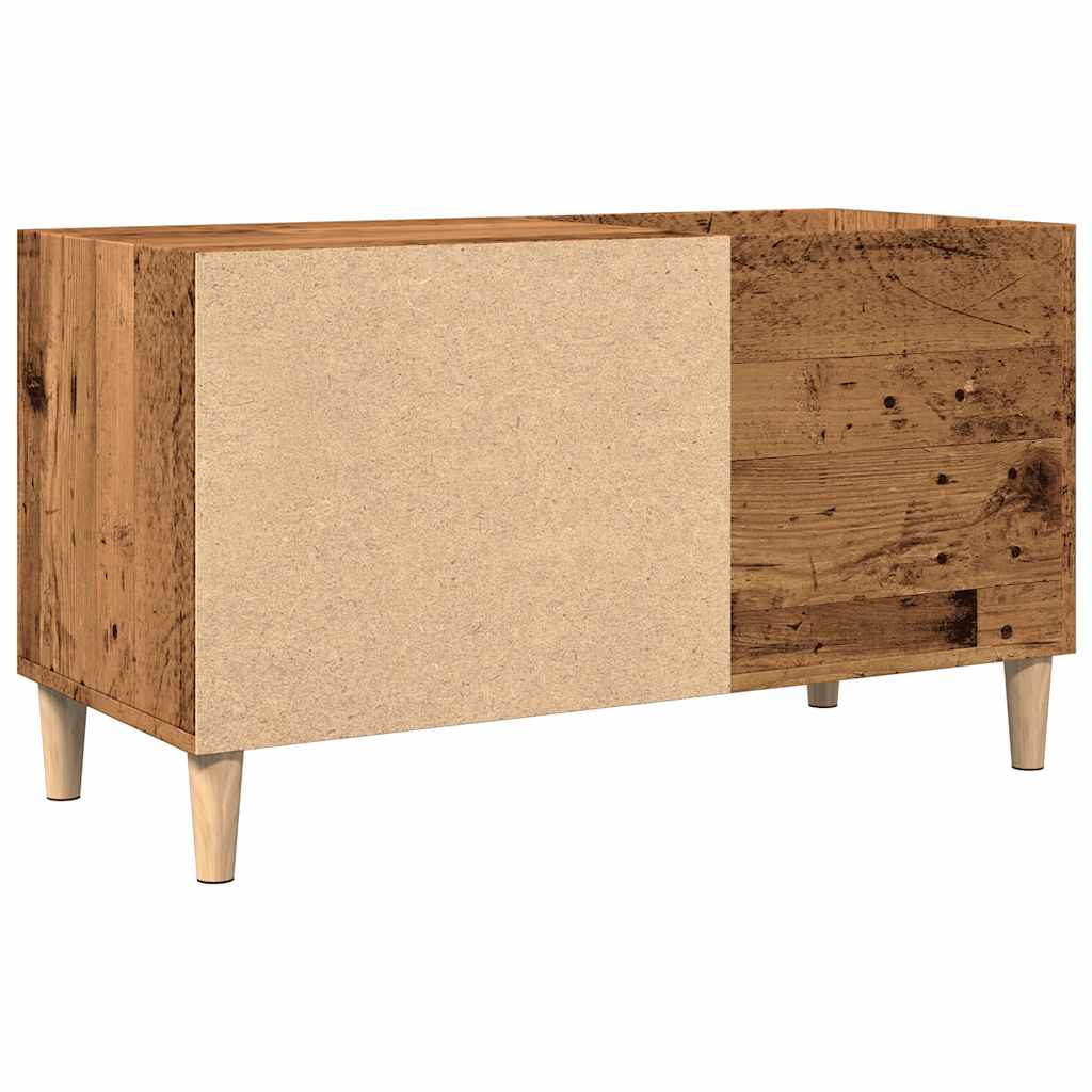 vinylskab 84,5x38x48 cm konstrueret træ antikt trælook