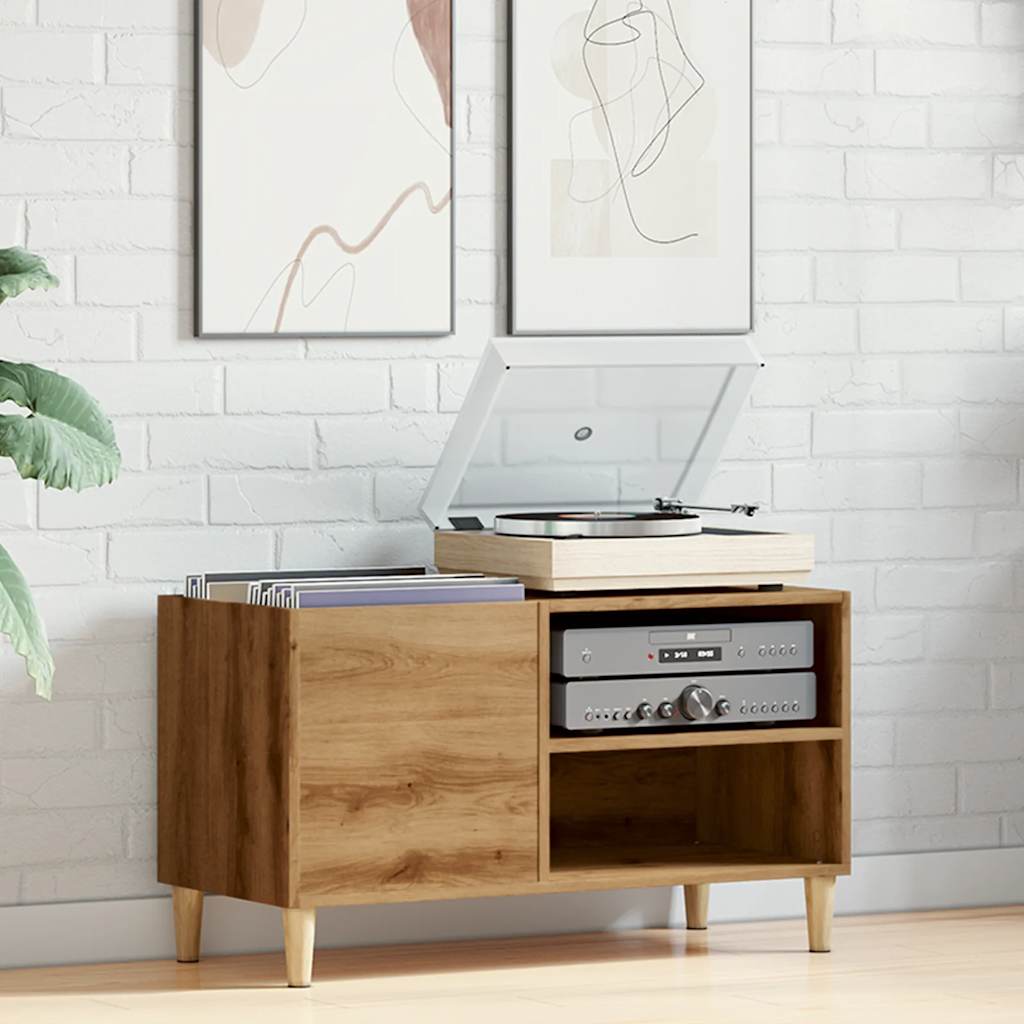 vinylskab 84,5x38x48 cm konstrueret træ kunsteg
