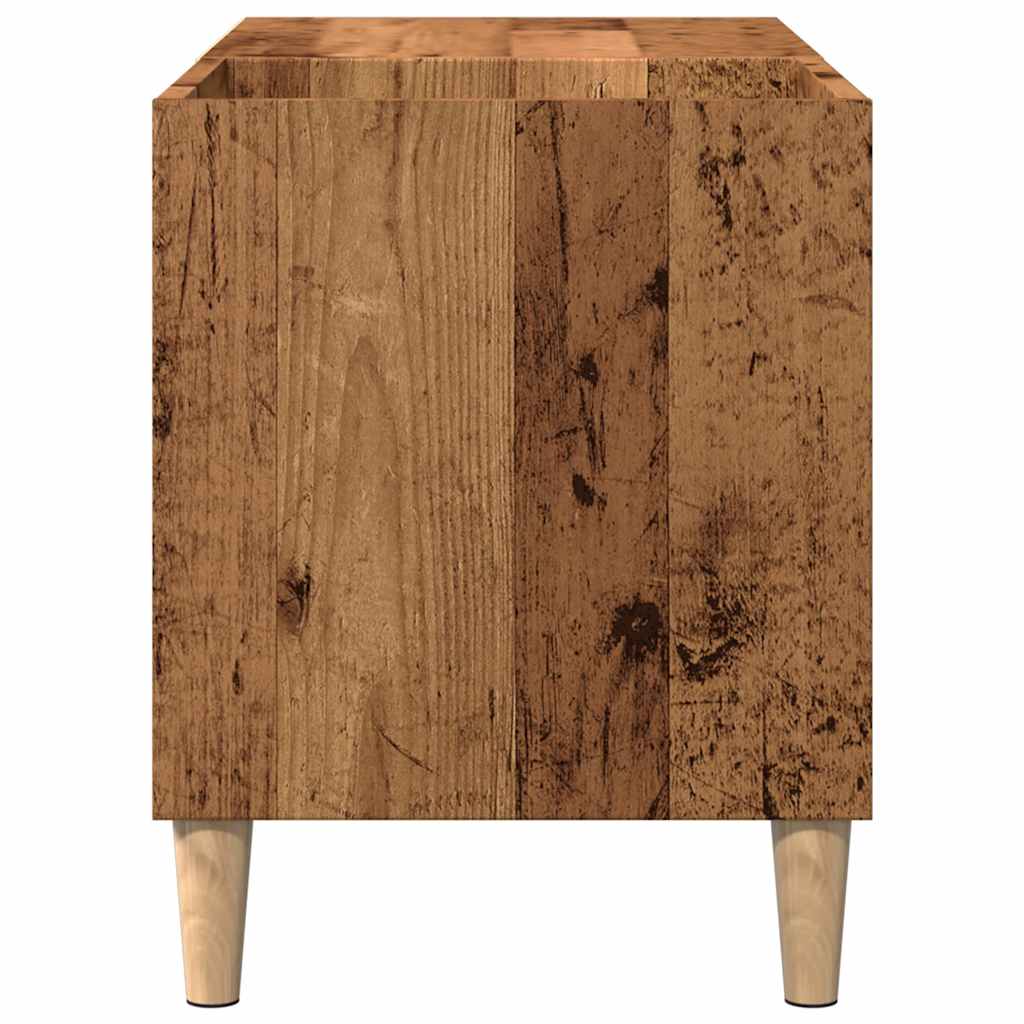 vinylskab 84,5x38x48 cm konstrueret træ kunsteg