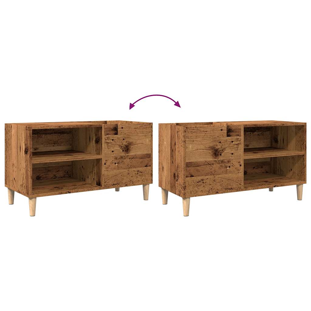 vinylskab 84,5x38x48 cm konstrueret træ kunsteg
