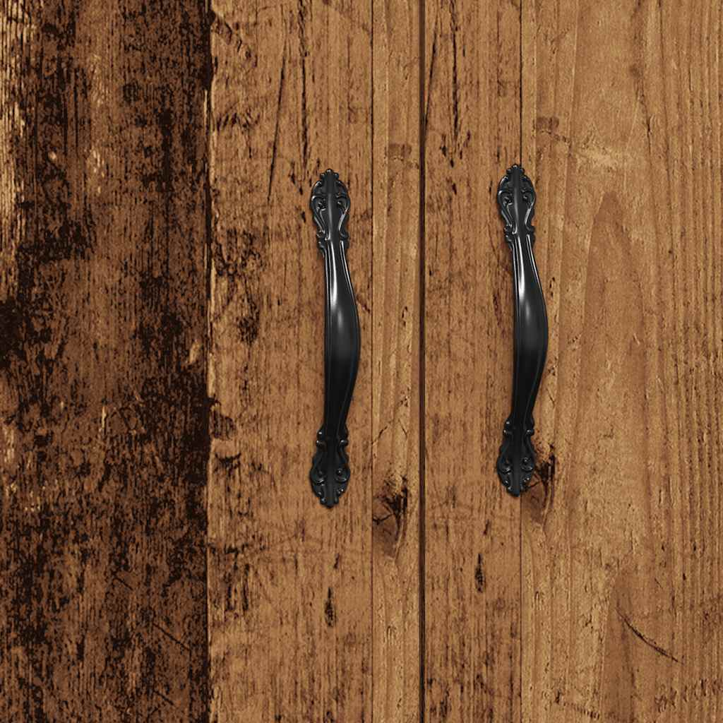 skænk 69,5x34x90 cm konstrueret træ antikt trælook