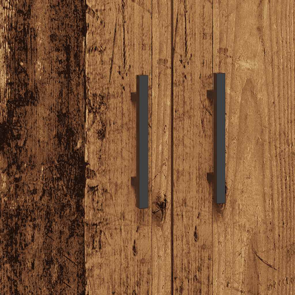 skænk 69,5x34x90 cm konstrueret træ antikt trælook