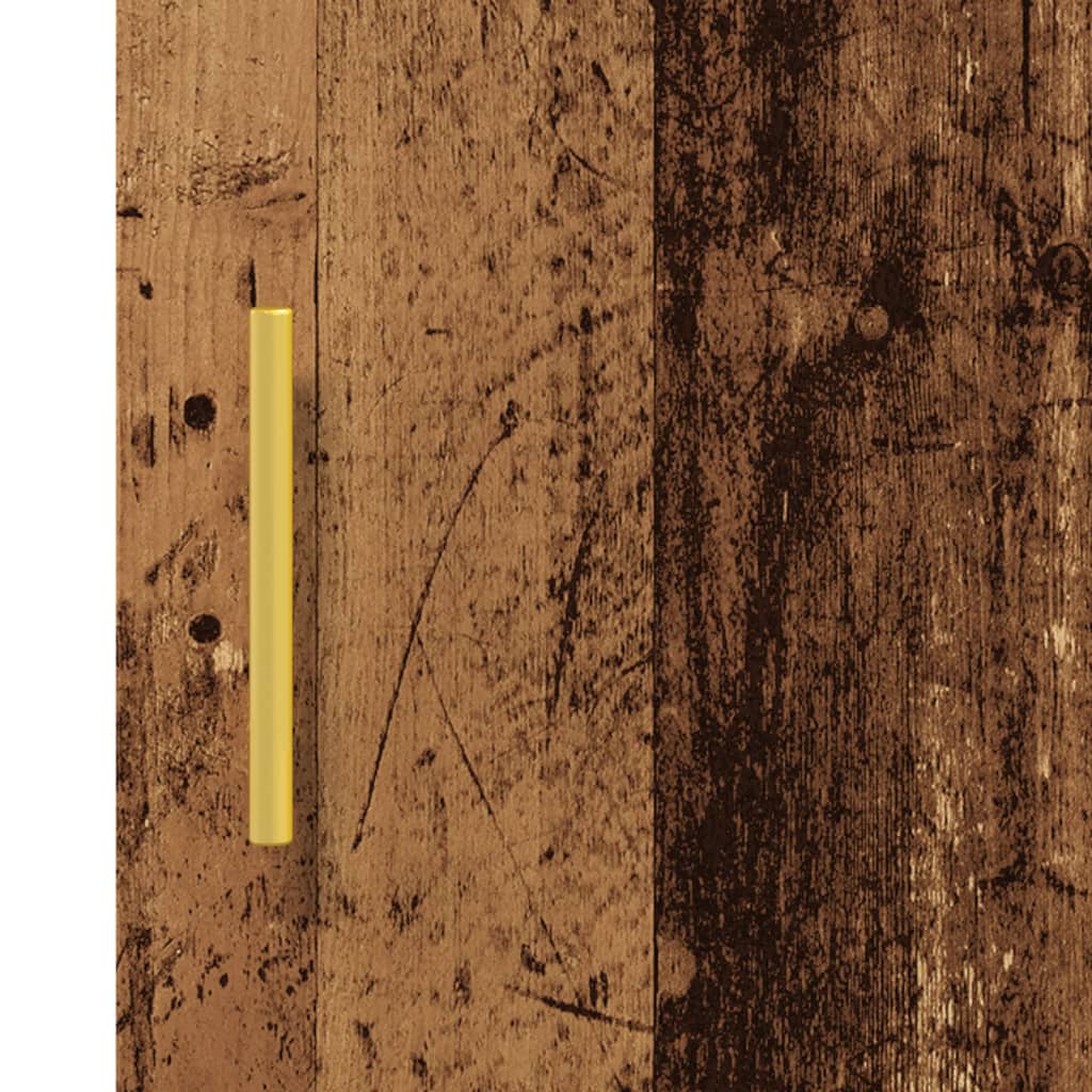 skab 34,5x34x90 cm konstrueret træ antikt træ