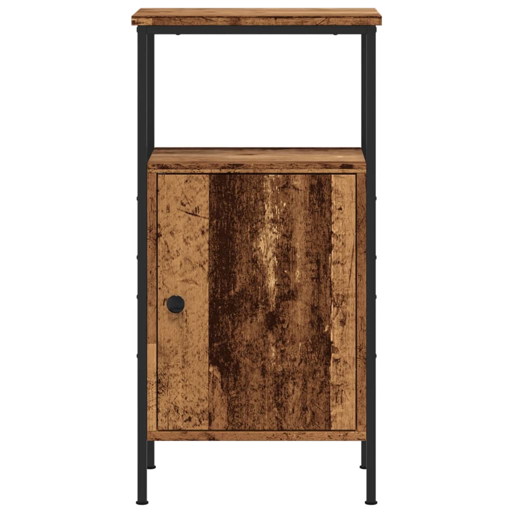 sengeborde 2 stk. 41x31x80 cm konstrueret træ antikt trælook - Flotthjem