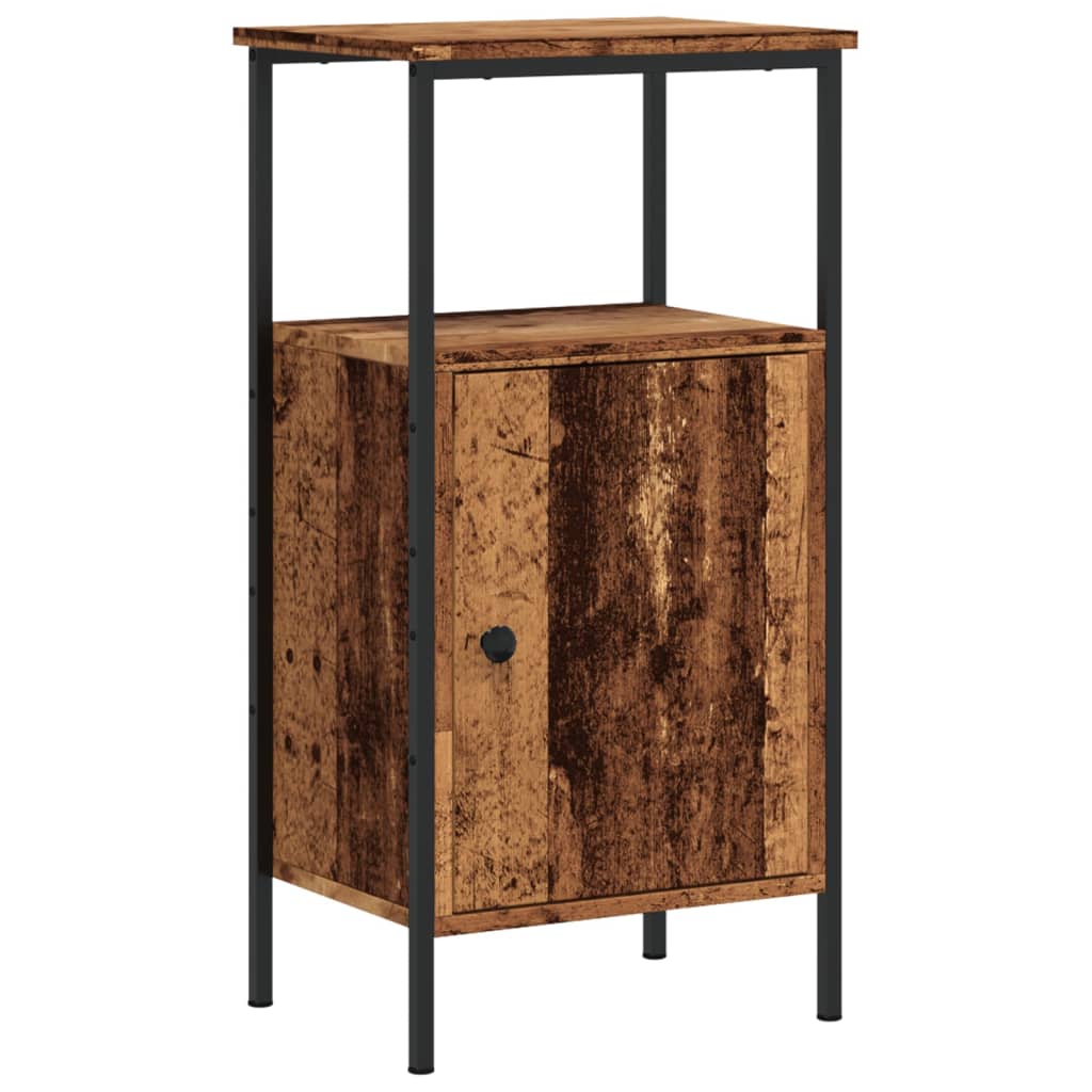 sengeborde 2 stk. 41x31x80 cm konstrueret træ antikt trælook - Flotthjem