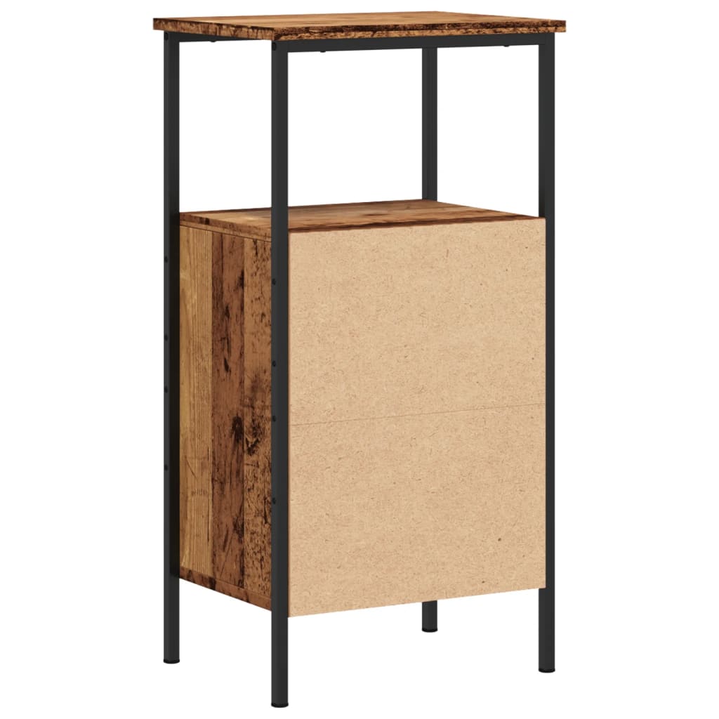 sengeborde 2 stk. 41x31x80 cm konstrueret træ antikt trælook - Flotthjem