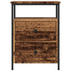 sengeborde 2 stk. 44x45x60 cm konstrueret træ antikt trælook - Flotthjem