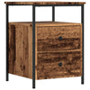 sengeborde 2 stk. 44x45x60 cm konstrueret træ antikt trælook - Flotthjem