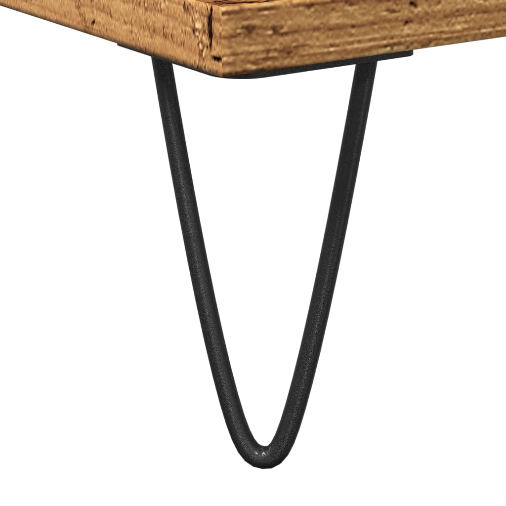 skænk 101,5x35x70 cm konstrueret træ gammelt trælook