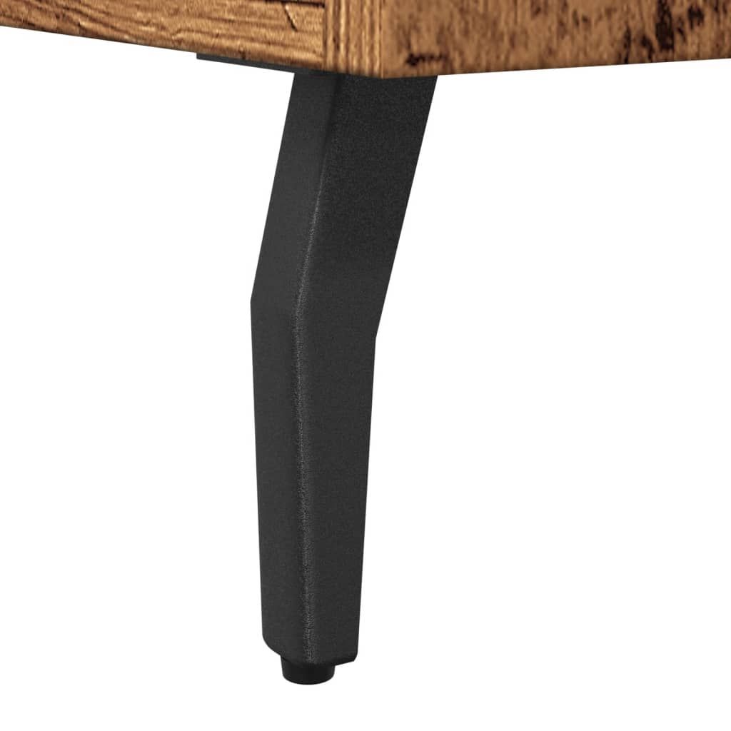 skænk 100x36x60 cm konstrueret træ gammelt træ-look