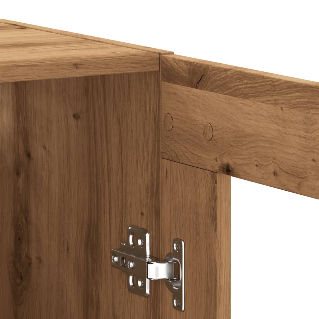 skab 69,5x34x90 cm konstrueret træ kunsteg