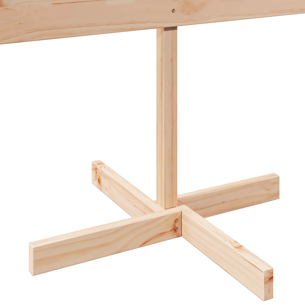 dekorativt juletræ til pynt 150 cm massivt træ