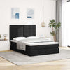 osmannisk sengeramme med madras 140x200 cm stof sort