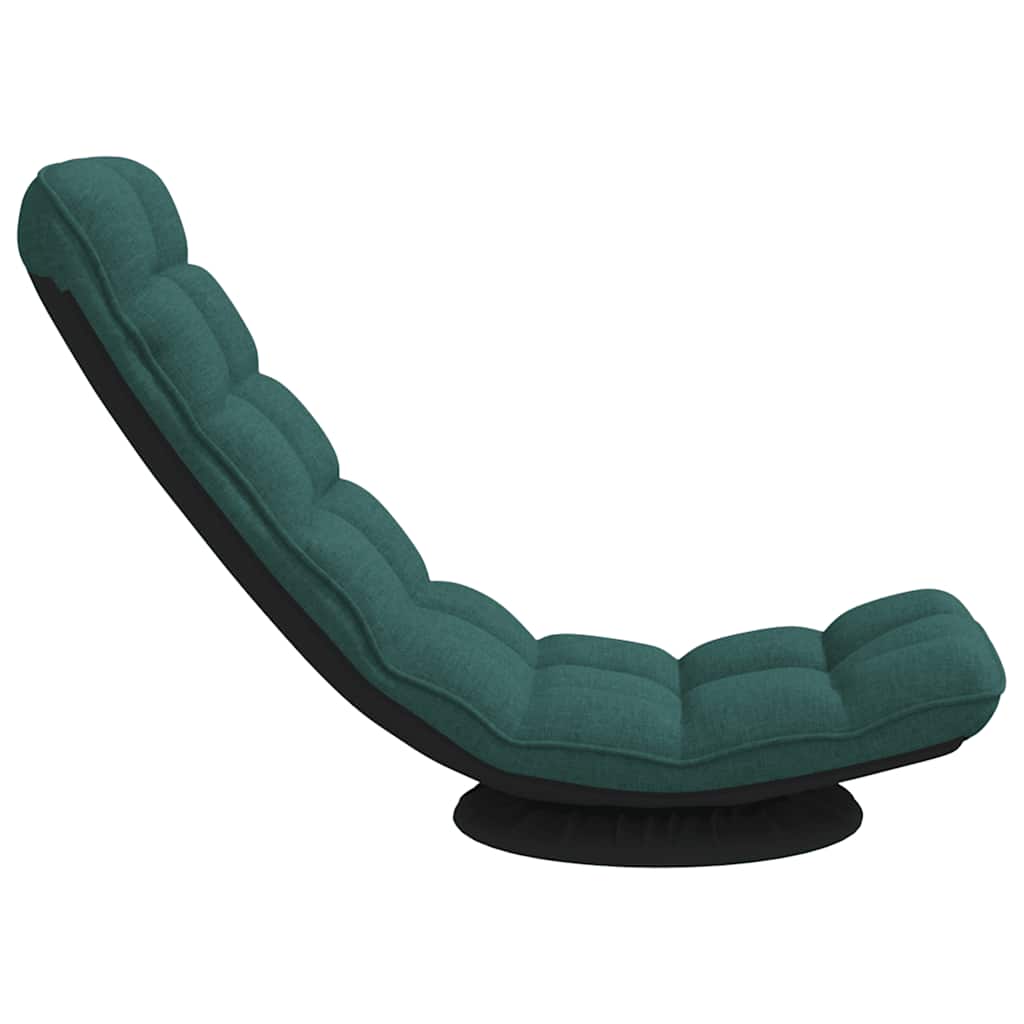 drejelig gulvstol 70x51x79 cm stof mørkegrøn