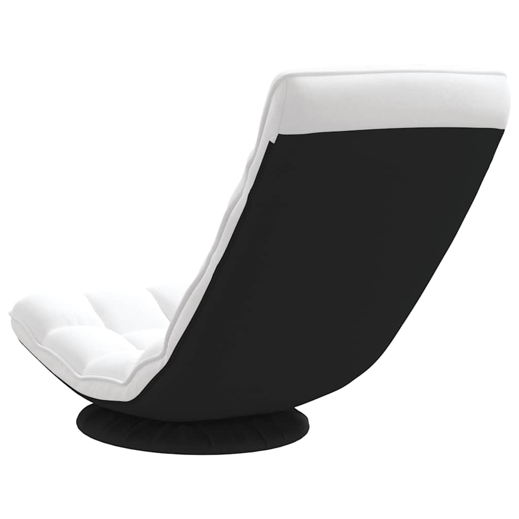 drejelig gulvstol 70x51x79 cm stof hvid