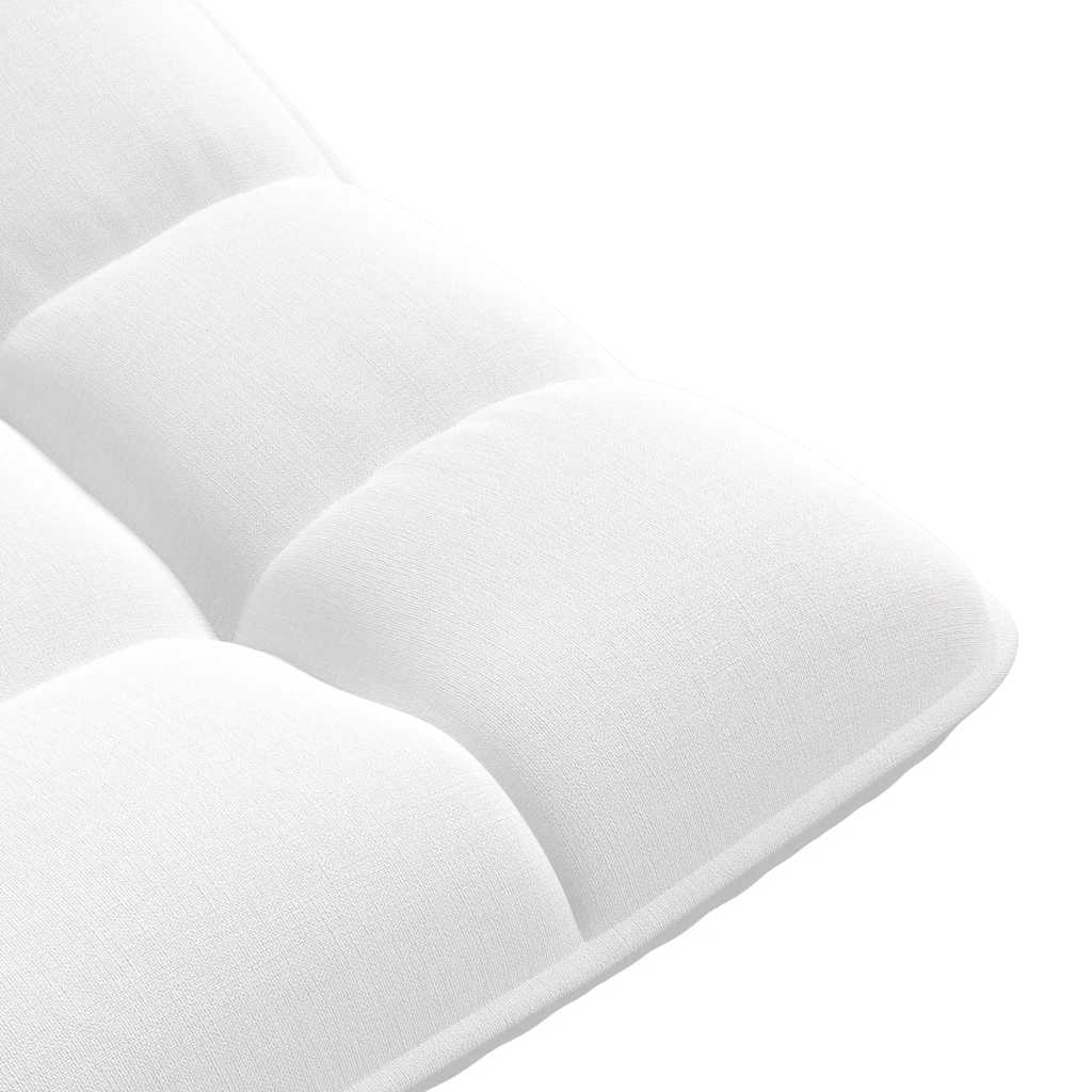 drejelig gulvstol 70x51x79 cm stof hvid