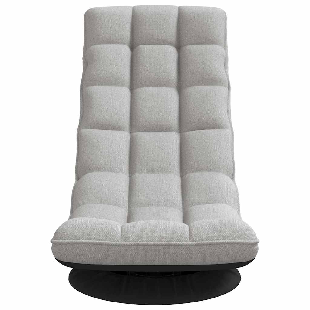 drejelig gulvstol 70x51x79 cm stof skygrå