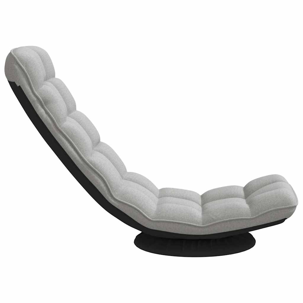 drejelig gulvstol 70x51x79 cm stof skygrå