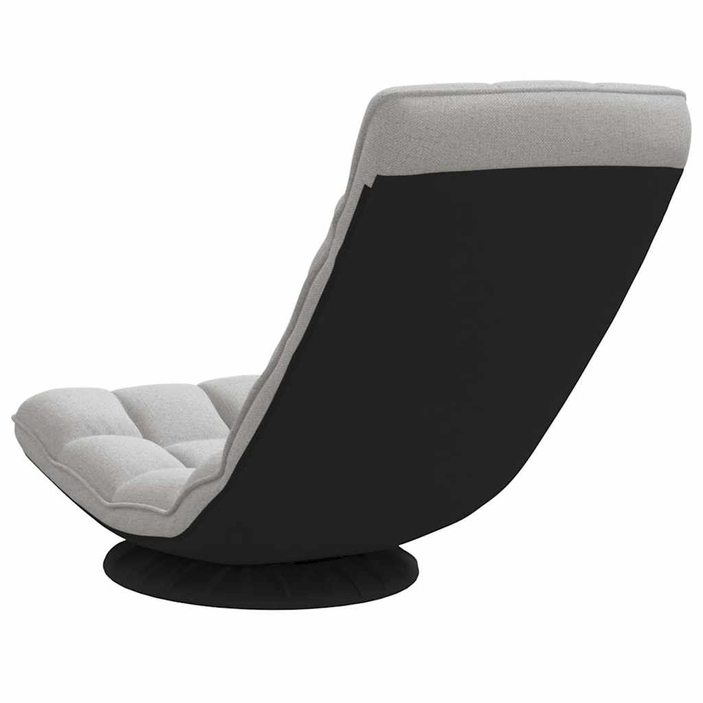 drejelig gulvstol 70x51x79 cm stof skygrå