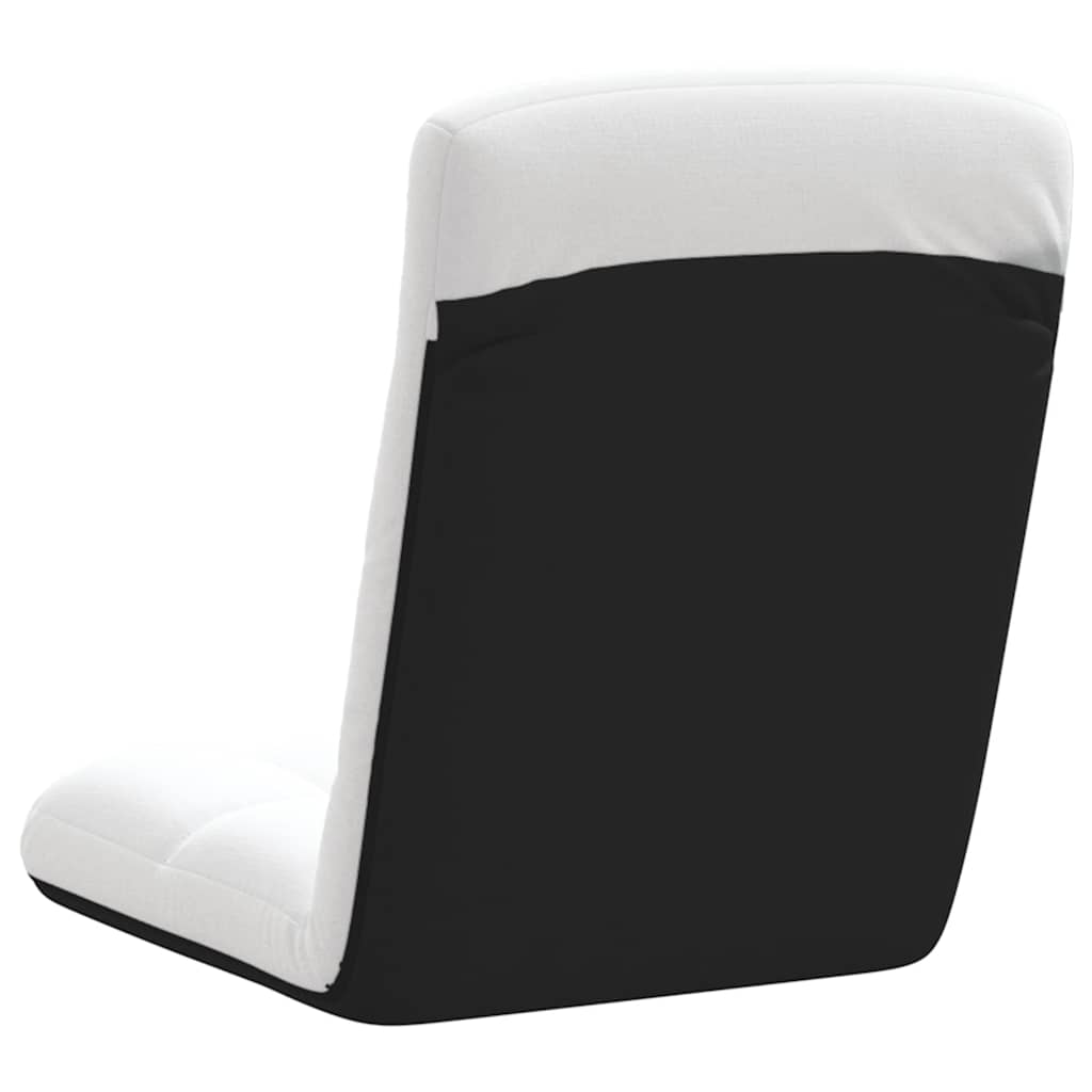 foldbar gulvstol 71x51x62 cm stof hvid