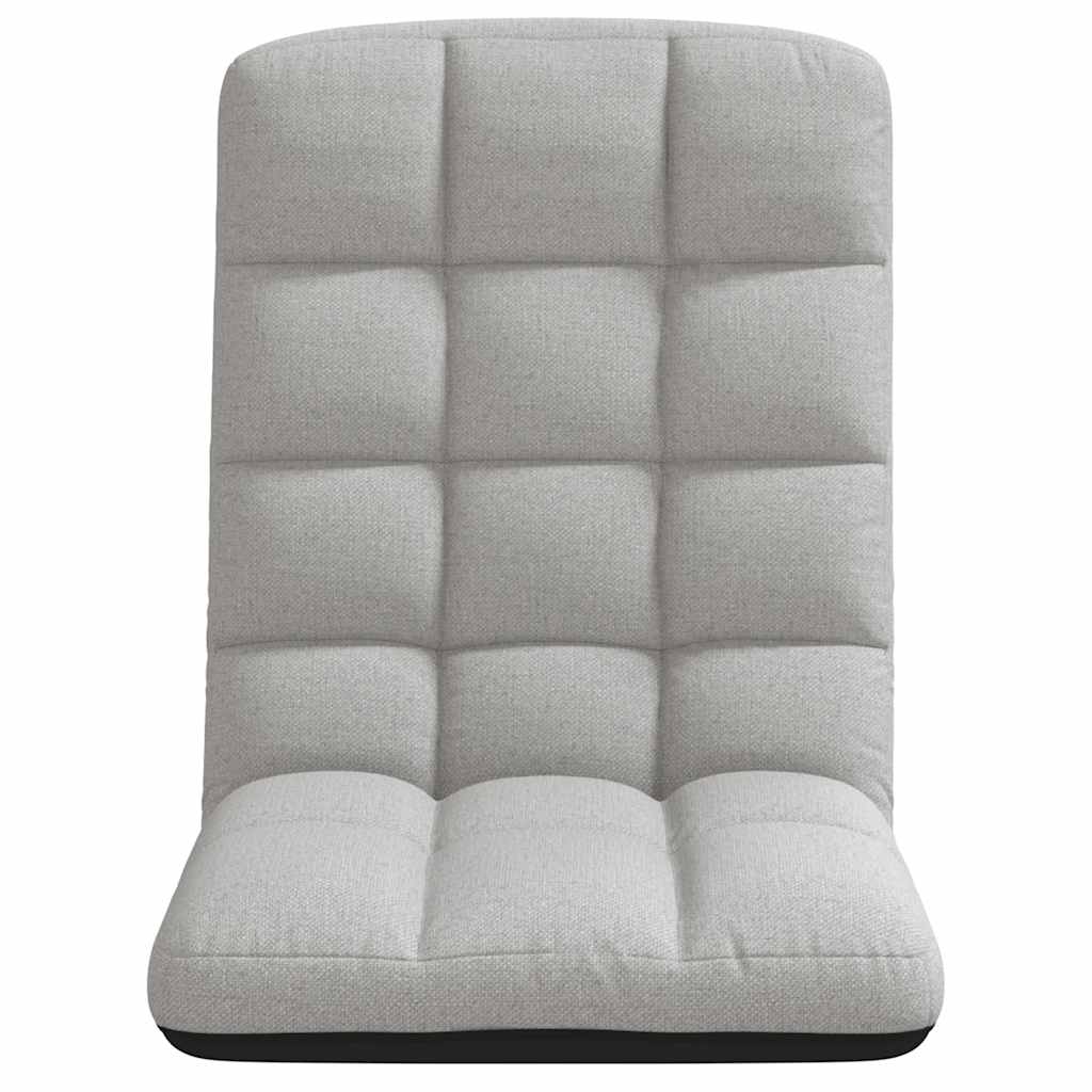 foldbar gulvstol 71x51x62 cm stof skygrå